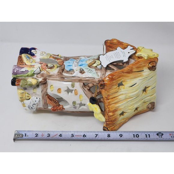 Vintage Porcelain Christmas In Cobblestone Village Nativity Scene - Picture 16 of 16